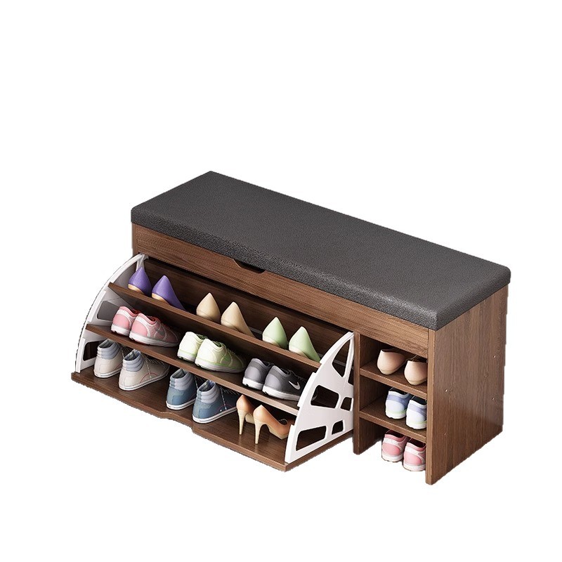 Zapatero hogar puerta interior multi-capa simple zapato gabinete 2024 nuevo popular Gran capacidad Flip zapato cambio taburete