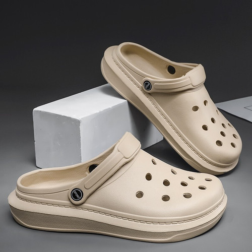 Men's Hiking Cooling Slippers Leisure Garden Shoes Dual-purpose Beach Slippers Breathable with Caps Wholesale