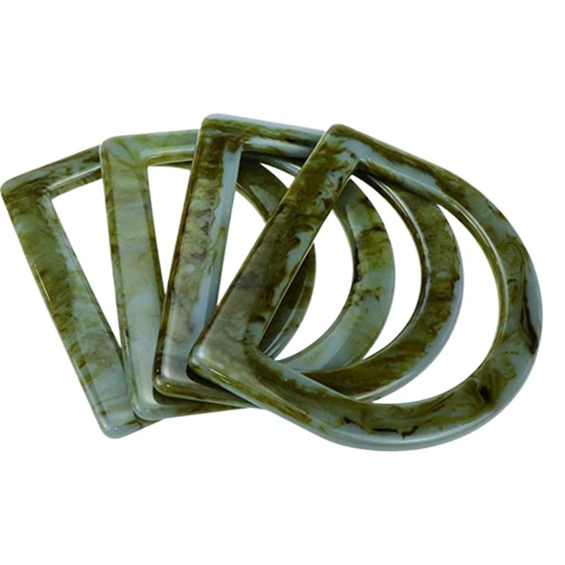 Трансграничная сумка Аксессуары для багажа квадратная Смола ручной трапециевидный ястребиный акриловый подъемник зеленая D-образная ручка