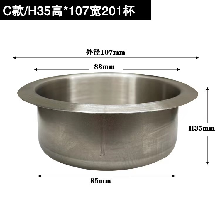 FUENTE fabricante mesa de café taza de acero inoxidable sala de ajedrez taza de agua titular hogar Cenicero sofá apoyabrazos taza de aluminio