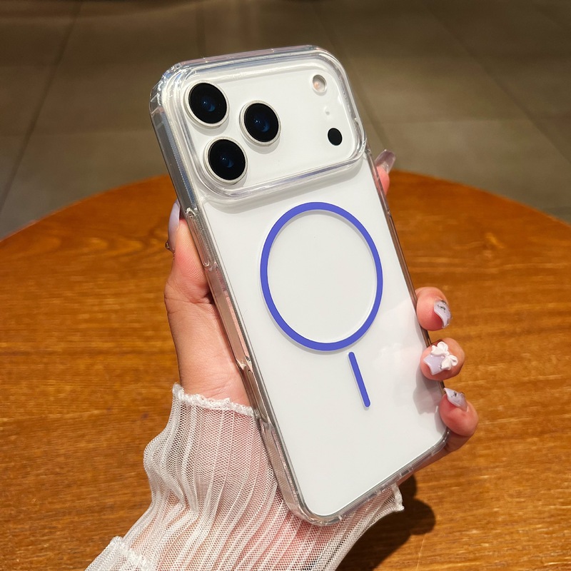 新款iPhone17PROMAX高透亚克力磁吸手机壳适用苹果16防摔保护套15|undefined