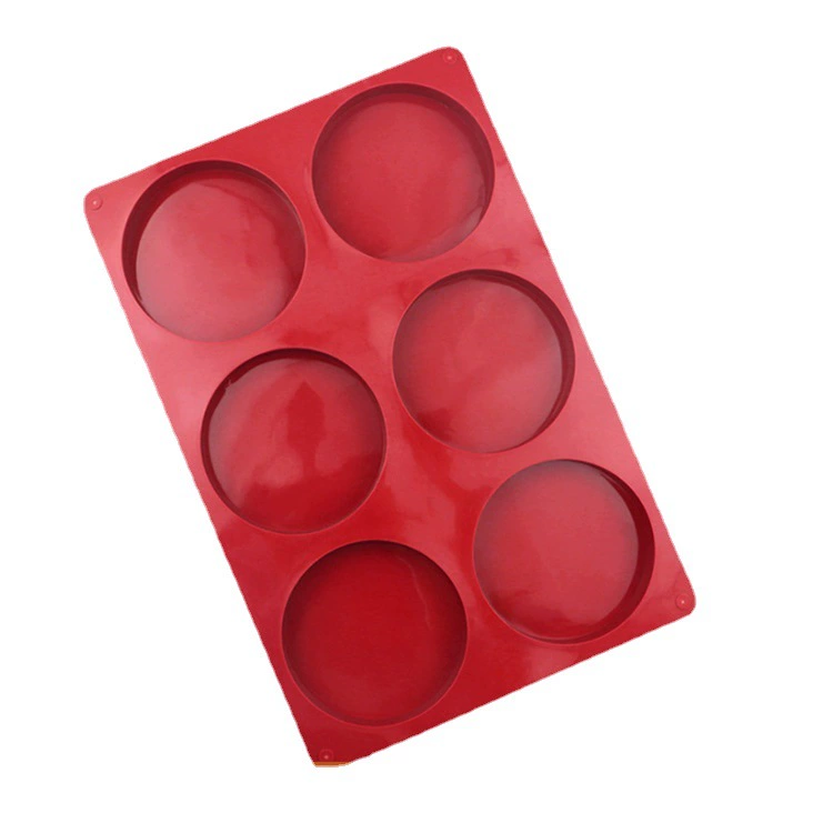6 consecutive disc silicone cake model silicone handmade cake embryo diy baking round chocolate
