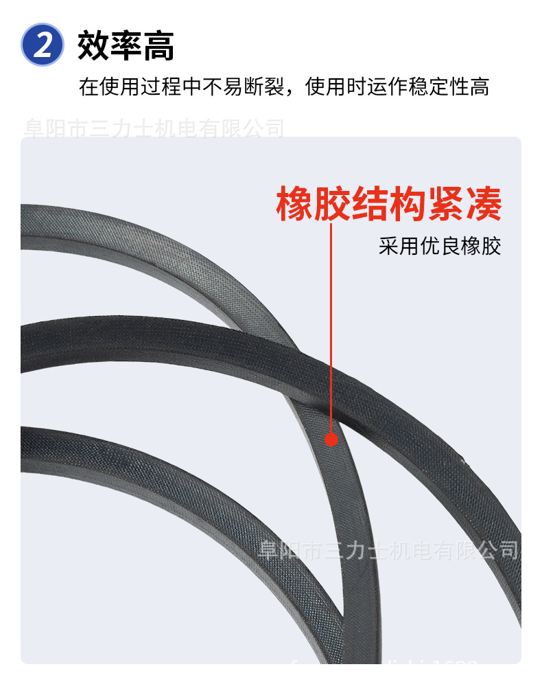 Triangular Belt Sanlix D2083-D5310 Type Machine Equipment Rubber Industrial V Transmission Belt Triangular Conveyor Belt