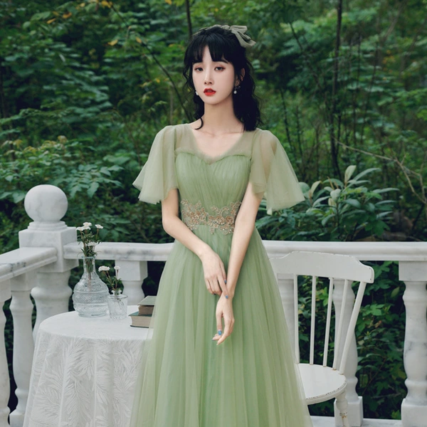 Green, long, mid-length
