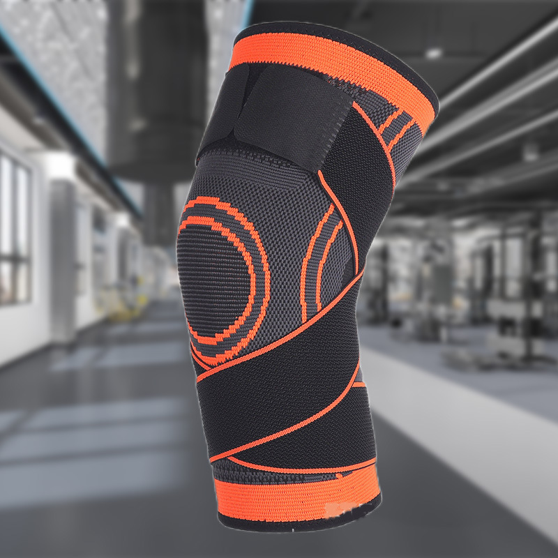 Correas deportivas, rodilleras de punto, rodilleras de compresión, rodilleras de correa disponibles para hombres y mujeres, rodilleras de baloncesto de compresión de absorción de impactos
