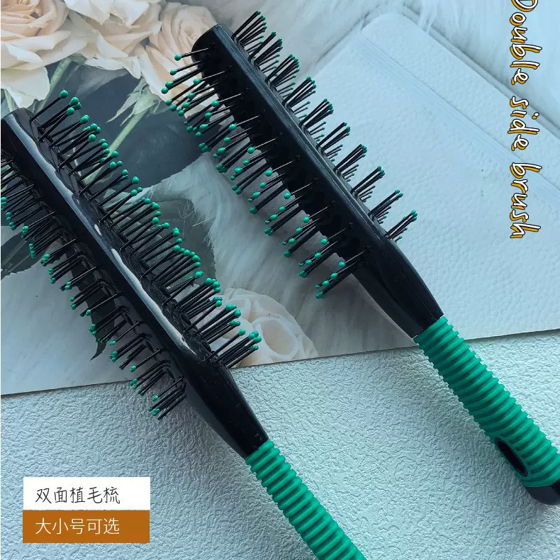 厂家批发塑料梳顺发弯月按摩梳创意便携式按摩梳塑料梳子送礼顺发
