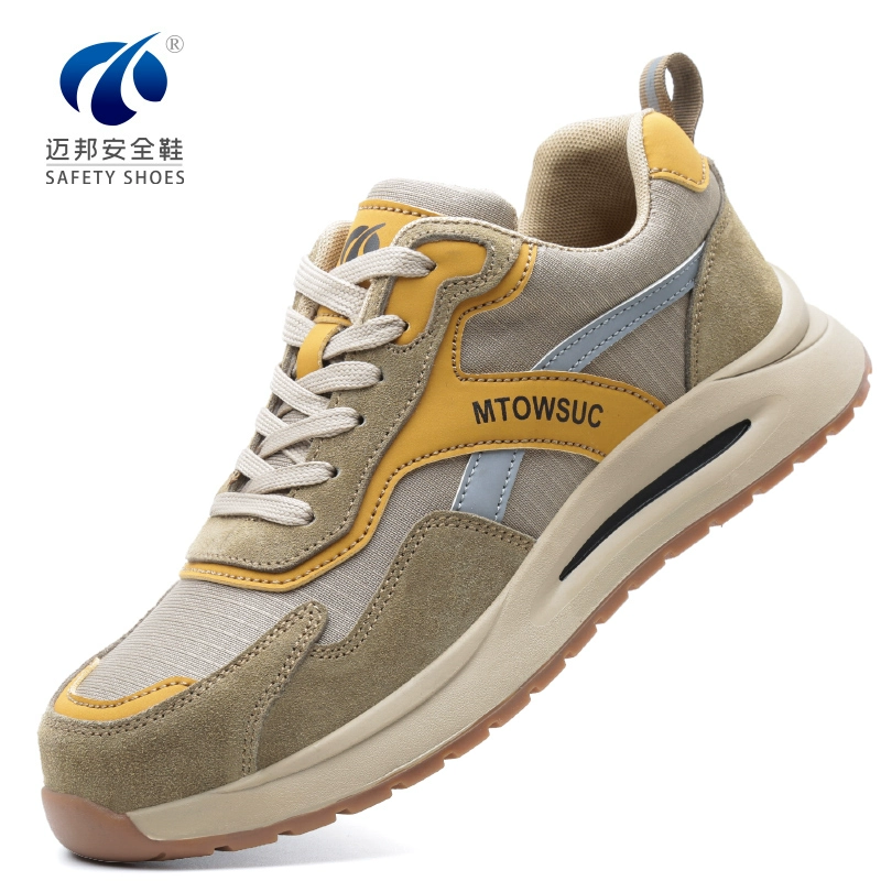 Обувь по страхованию труда Мужская противоударная и проколотая летняя легкая, запахлая и дышащая мужская стальная головка старая страховая стальная пластина работает на строительной площадке