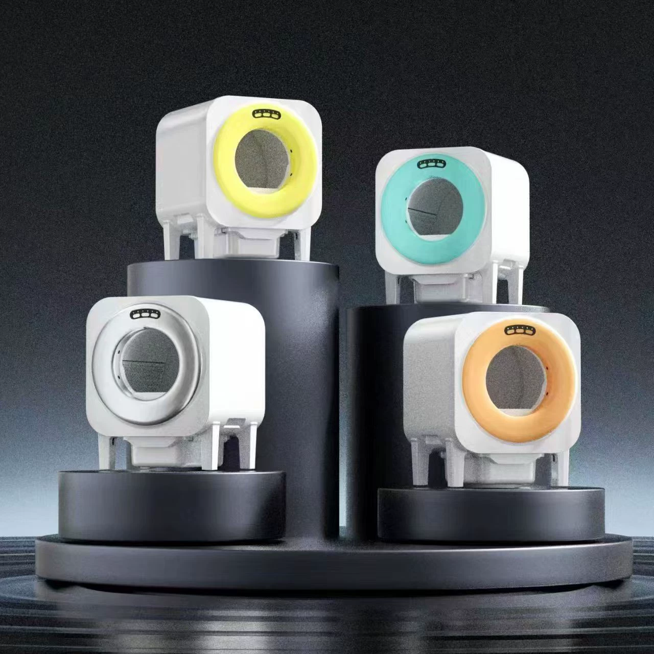 Автоматический лоток для кошек, полностью закрытый, очень большой, с электрическим дезодоратором, защитой от разбрызгивания, самоочищающийся кошачий туалет.