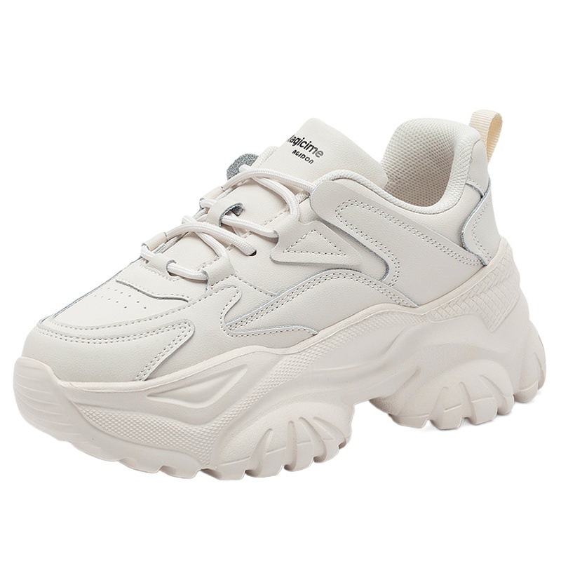 Zapatillas Augusden estilo 'dad shoes' para mujer, nueva moda primavera 2026, zapatillas de color liso, calzado casual adelgazante, tendencia INS