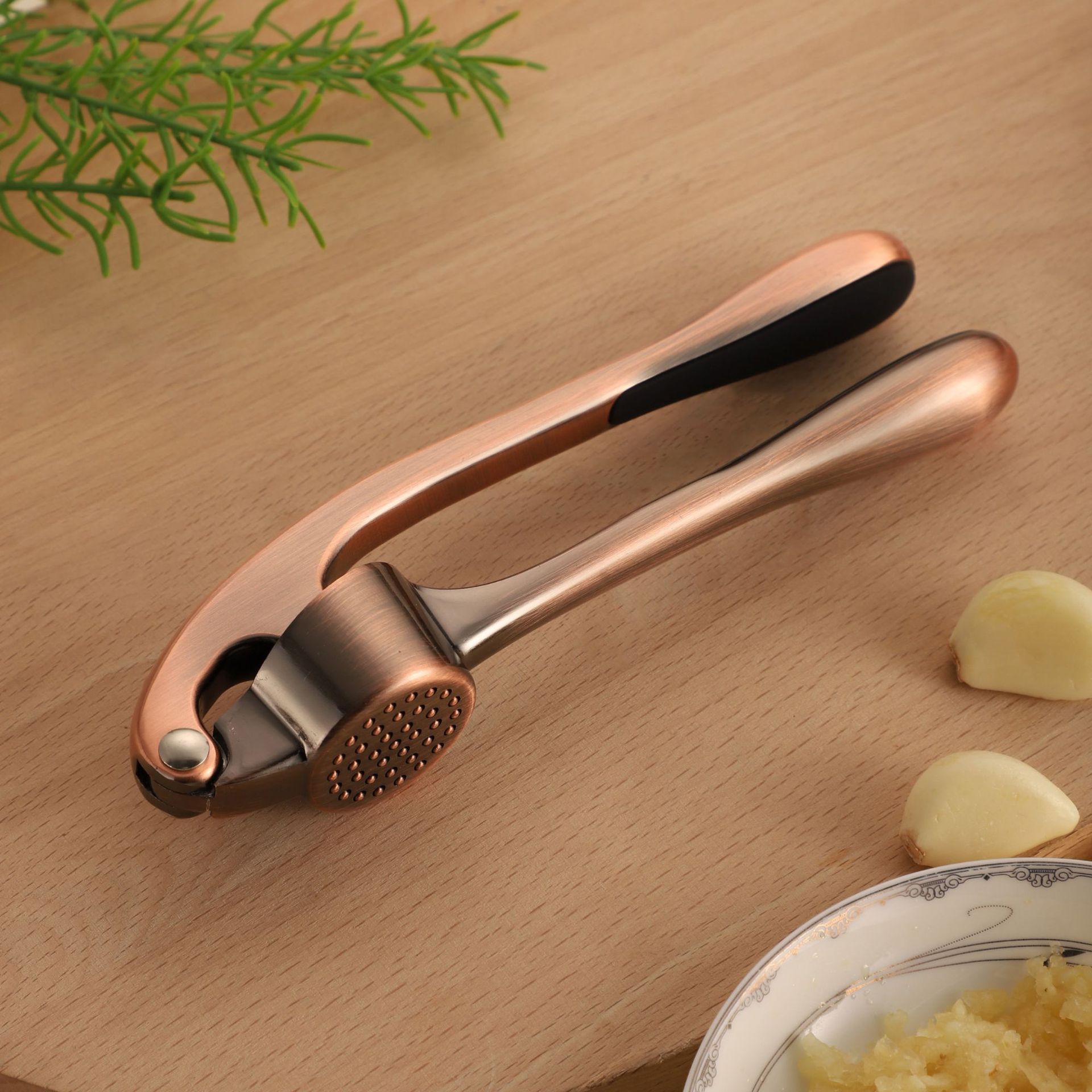 Artefacto de prensa de ajo de puré transfronterizo, cocina