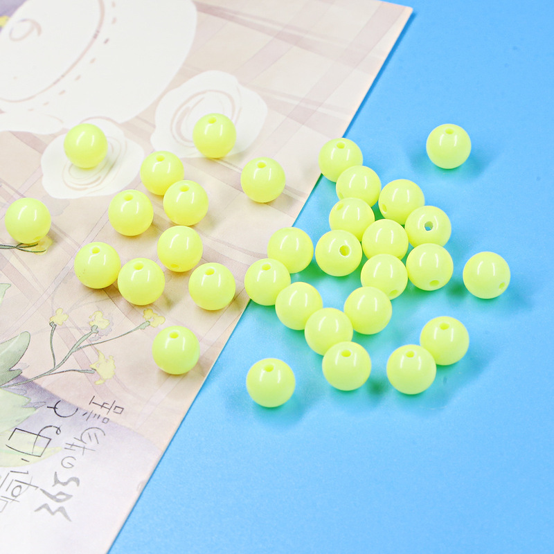 [0.5kg パック] ソリッドカラーラウンドビーズアクリル子供用 DIY 手作りビーズキャンディーカラービーズ卸売|undefined
