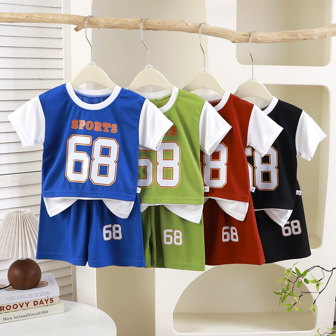 Детский летний новый набор с короткими рукавами