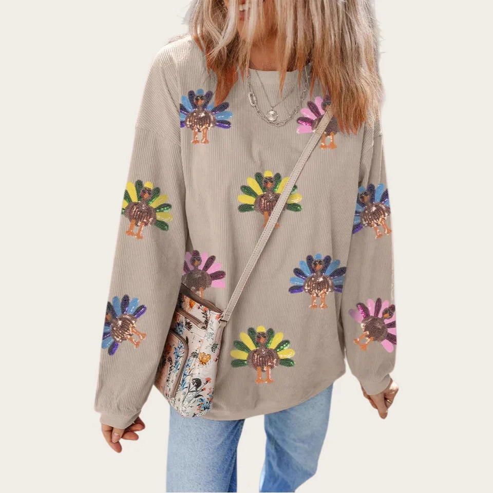 European And American Autumn And Winter New Christmas Style Printed...
