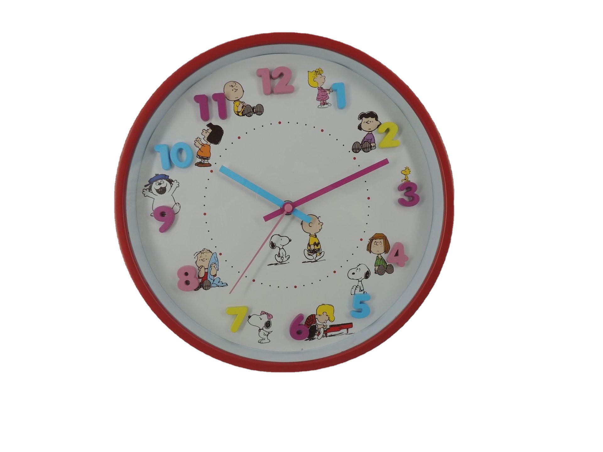 Reloj infantil creativo de 12 pulgadas con números 3D coloridos - Varios colores - Venta directa de fábrica Willie - Alta demanda
