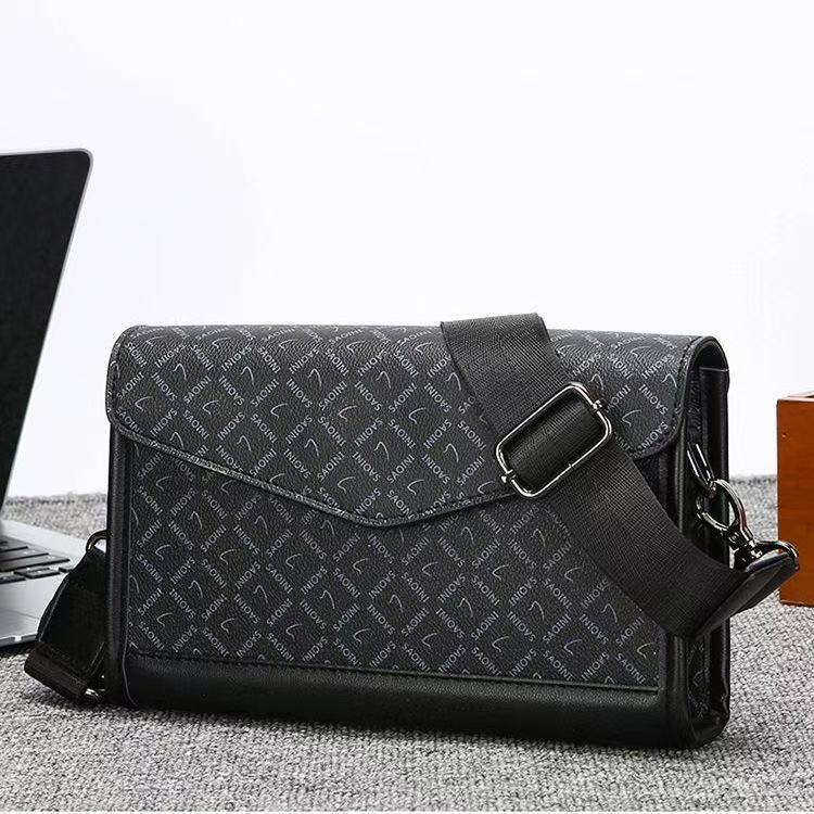 New Casual Fashion Shoulder Crossbody Bag for Men, Daily Travel Backpack, Flip-Top Casual Mobile Phone Storage Small Bag