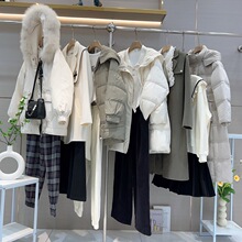 朵以冬季新款撤柜品牌折扣女装羽绒服外套杂款尾款清货女装批发