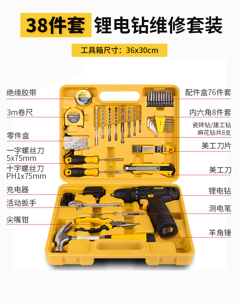 Suitable for Powerful Toolboxes, Household Sets, Multi-Functional Hardware Tools, Electricians' Special Home Repair Groups