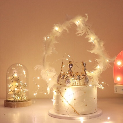 Liangcheng Copper Wire Light String Festival Switch Battery Box Copper Wire Crafts Colored Light String Cake Gift Box Decorative Light