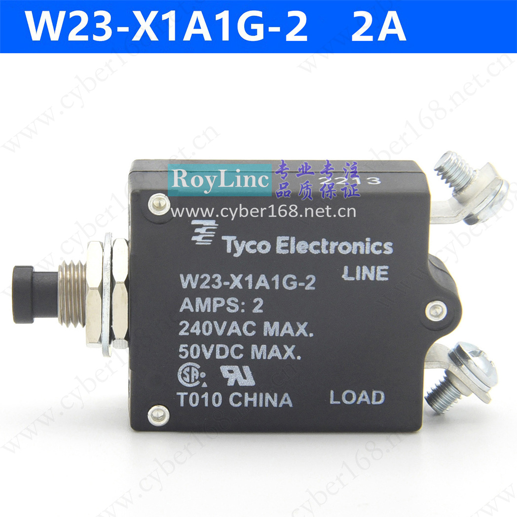Tyco TE W23-X1A1G-2 2A 6-1393246-7 UL CSA 1-50Amps热控断路器