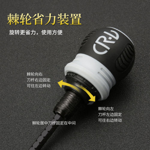 13-in-1 small fat ratchet dual-purpose screwdriver double-head four-point mini screwdriver telescopic labor-saving industrial-grade screwdriver