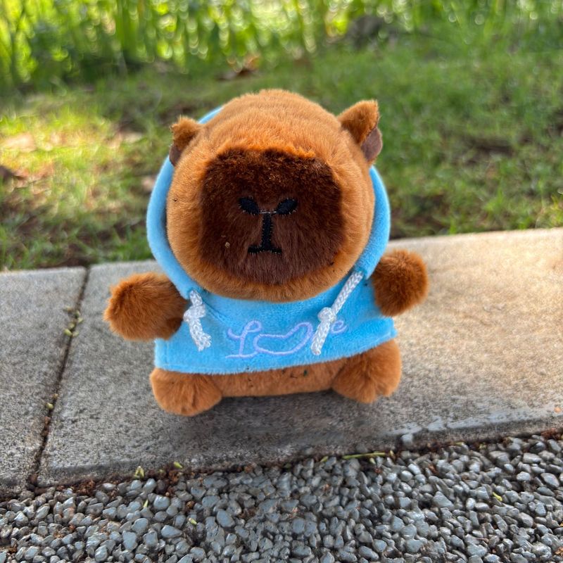 スウェットシャツカピバラ人形クリエイティブかわいい愛カピバラ人形女装おもちゃ小さな装飾品キーホルダー卸売|undefined