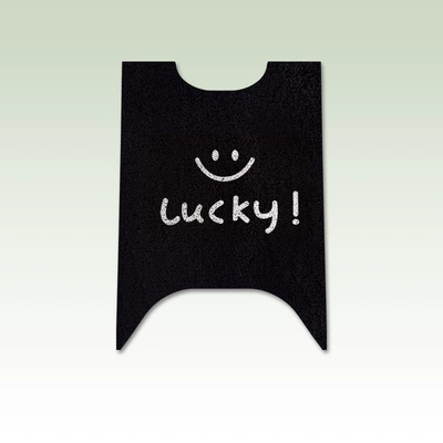 Electric vehicle foot mat: Waterproof Non-slip Silk Ring Foot - smiley-face-emma-looking-up-at-a715