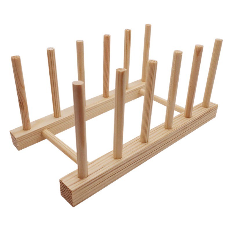 Multifunctional Supermarket Wooden Display Rack Cup Rack Small Bookshelf Dishes Drain Rack Plate Rack Storage Rack Tea Rack