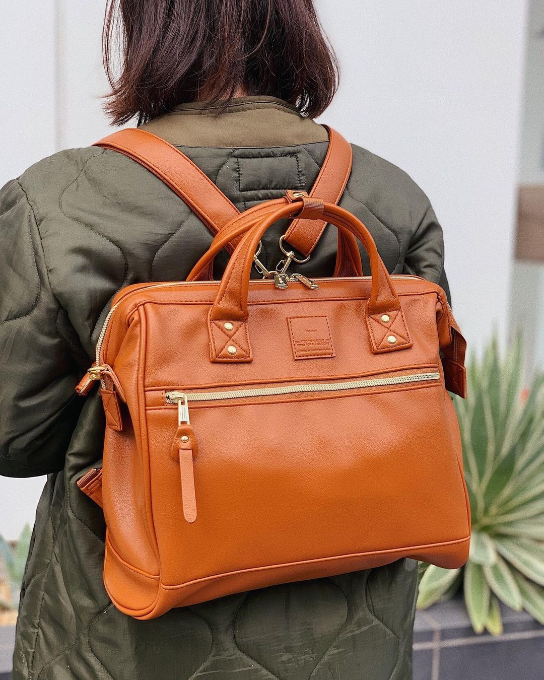 日本乐天斜挎包PU单肩包背包女包复古中古包三用口金包SHOULD BAG