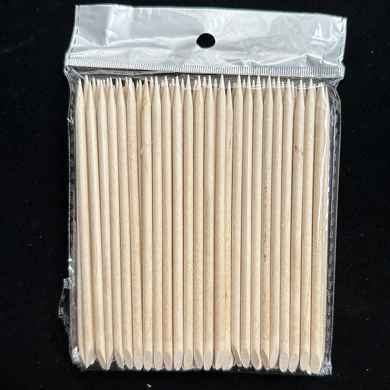 Fuente de la fábrica de limpieza palo de uñas ranura de limpieza palo 50, 100 bolsas de palo de haya Punta de perforación de madera de empuje