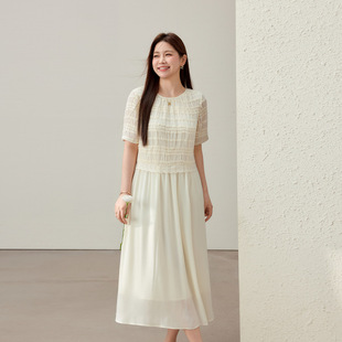 [Gentle Style Design and Elegant Slimming Look Dress] Slim and Beautiful Plus Size Women's Clothing Fat mm 2025 Summer New Style