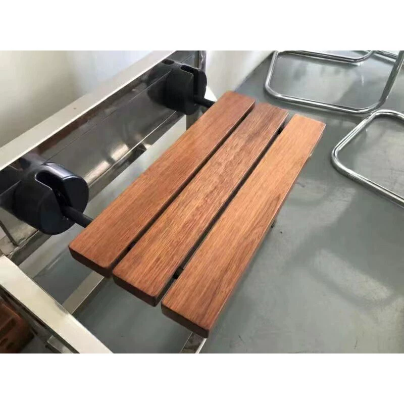 Складной стул для автофургона из чистого массива дерева, душ для автофургона, водонепроницаемый складной стул, аксессуары для автофургона, сиденье для ванной комнаты, складное скрытое