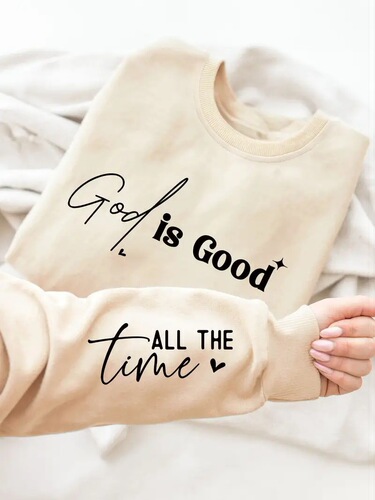 Thin velvet autumn and winter new products for women's long-sleeved round-neck sweaters, simple letter printed sweatshirt trend
