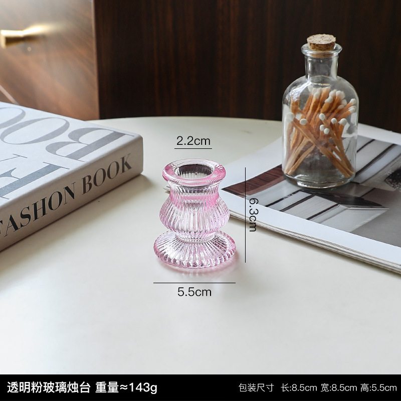 Vintage candelabro de cristal decoración soporte la vela Mesa aromaterapia hogar cena con velas apoyos atmósfera romántica diseño