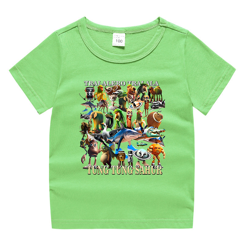 夏男の子服娘ラウンドネック Tシャツホットパンツ韓国風カジュアル半袖ボトムシャツスポーツ学生ショーツスーツ|undefined