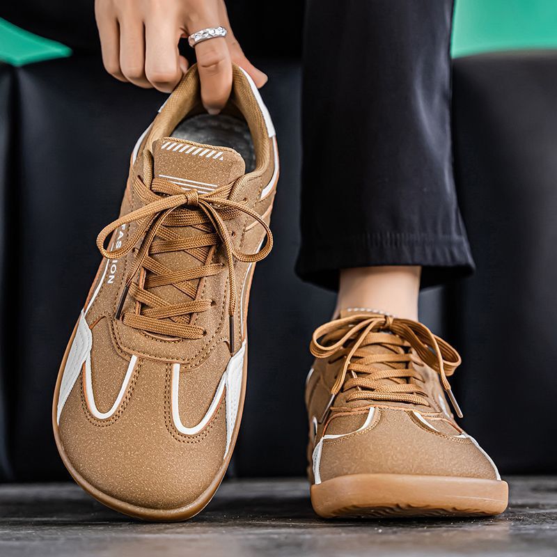 Autumn Men's Shoes Trendy Versatile Retro German Training Shoes Casual Sneakers Men's Soft Sole Wide Toe Shoes