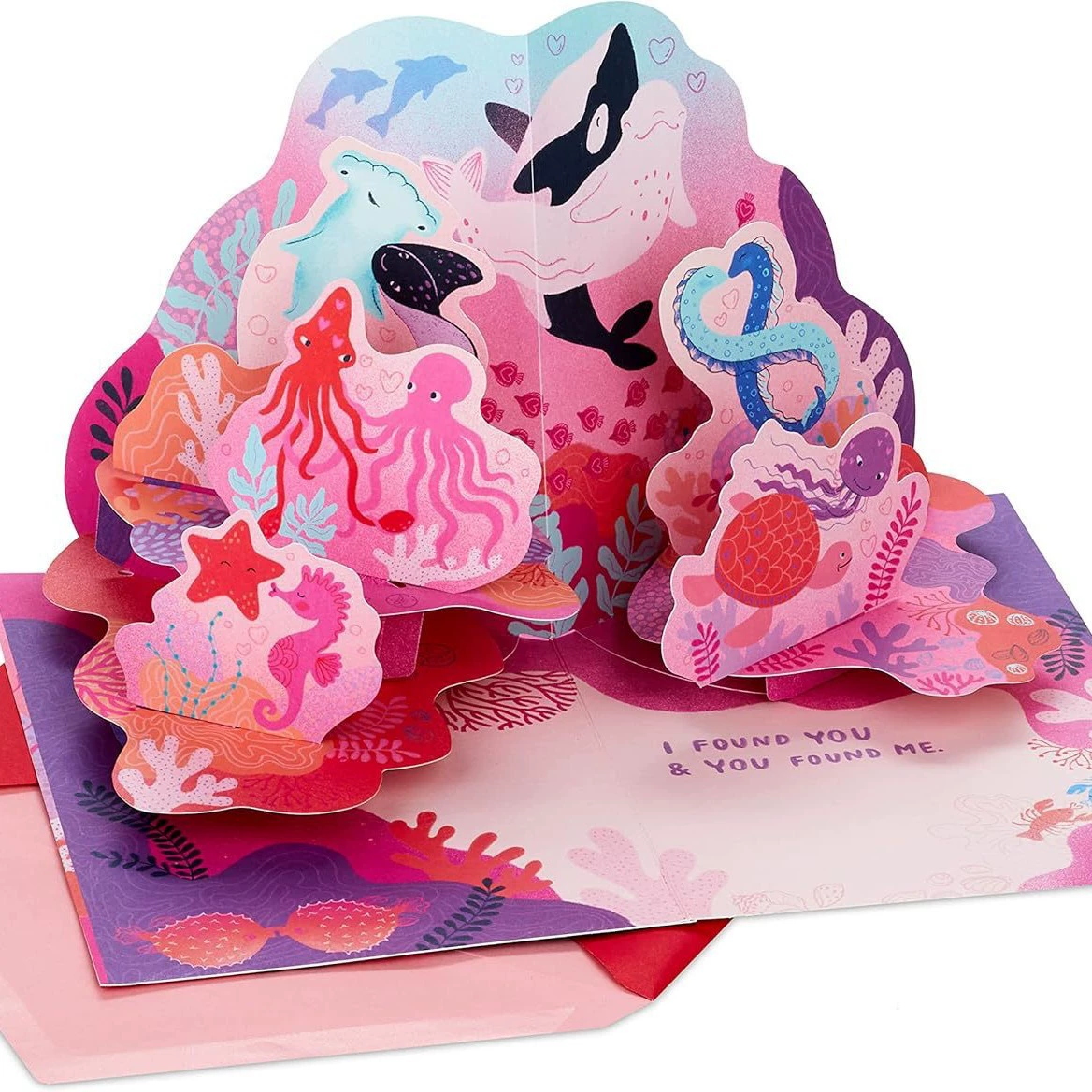 Amazon 3D поздравительные открытки 100 ручной работы День Святого Валентина благословения романтическая любовь стерео всплывающие карты