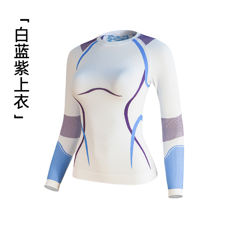 Ropa de esquí ajustada para exteriores de otoño e invierno, ropa y pantalones de secado rápido, ropa interior deportiva para correr que absorbe la humedad y el sudor, ropa interior ajustada y cálida de compresión