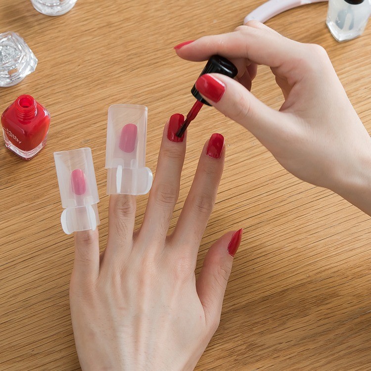 Cross-Border Japanese-Style Nail Polish Protective Cover Care Tool Manicure Nail Cover Home Use Finger Protection Transparent Protective Cover