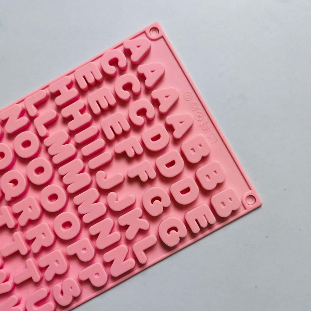 Doble letra chocolate 113 molde de silicona pastel helado pudín molde de postre jabón utensilios