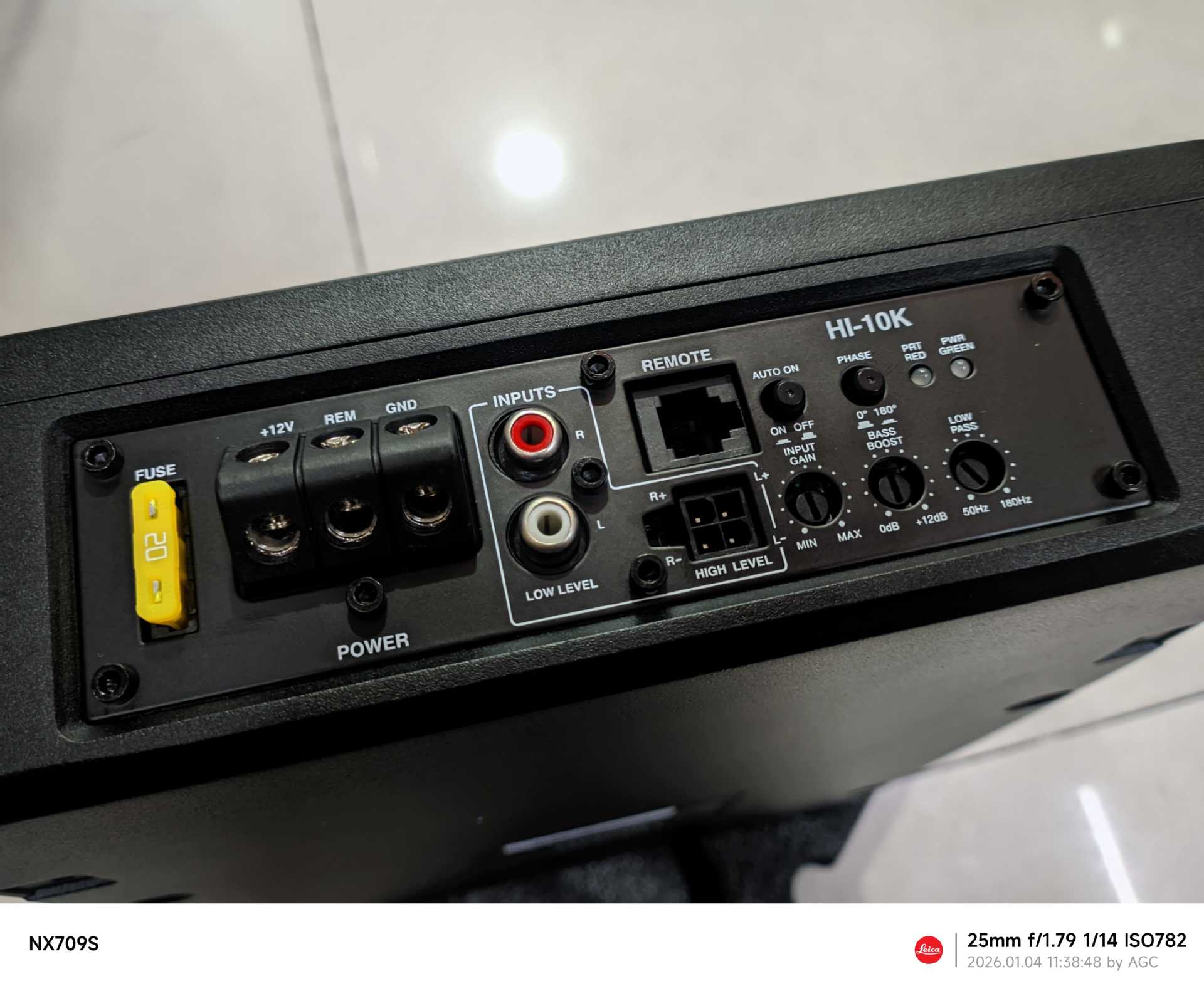 Hifine Car Subwoofer with Super Bass and High Power, 10inch Active Ultra-Thin Seat Audio System Modification