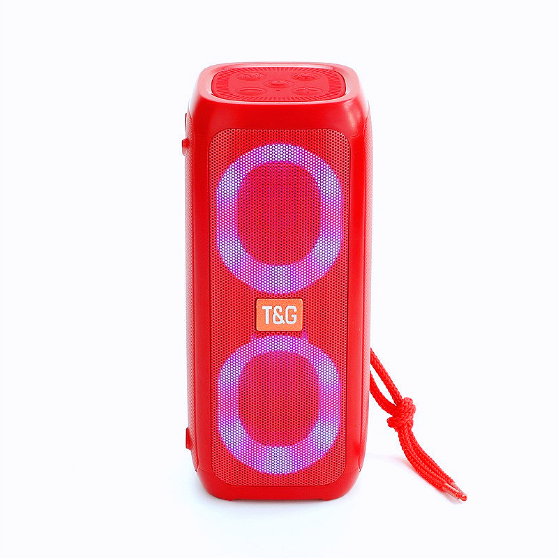 TG333 Altavoz Bluetooth Tarjeta de altavoz dual U Disco Subwoofer para exteriores Luces deslumbrantes LED Regalos creativos Audio RGB