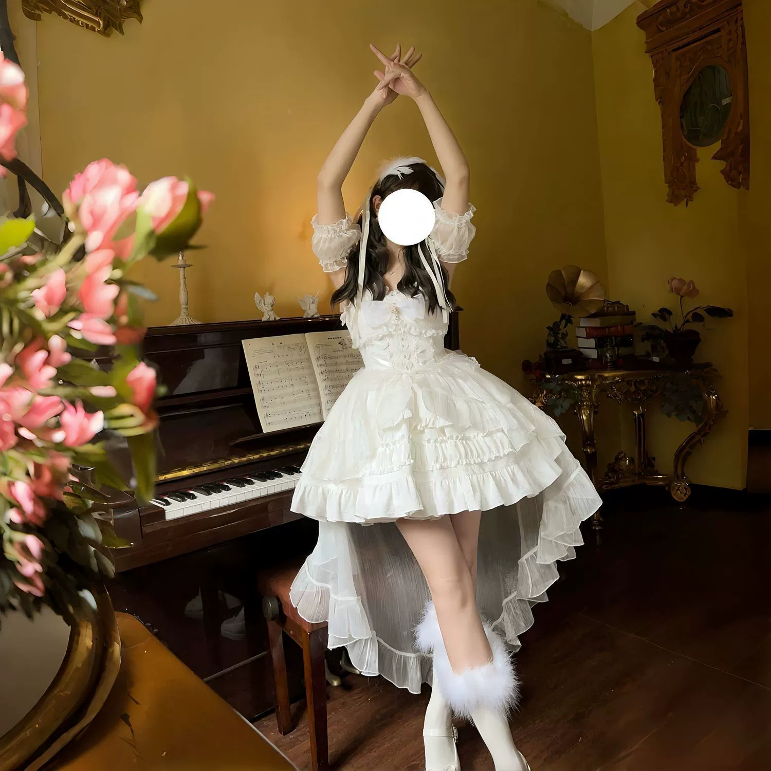 Новое платье-сетка Lolita, оригинальный дизайн, Jsk с подтяжками, летнее платье