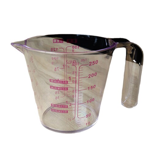 250ml/500ml Transparent Measuring Cup Baking Scale Measuring Cup Powder Liquid Two-in-One Box Hard Measuring Cup Box 