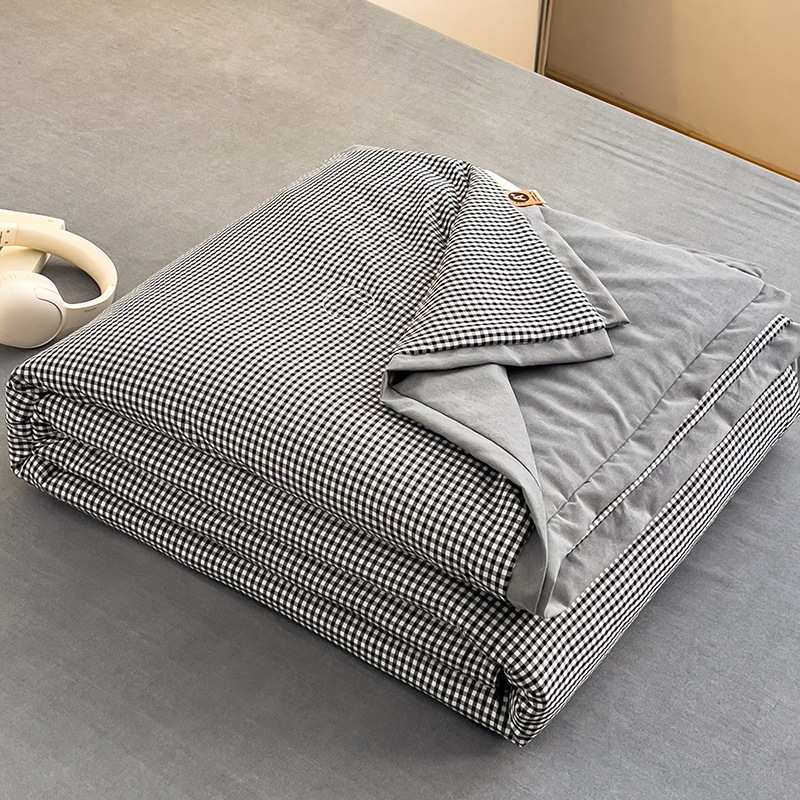 Edredón de verano, edredón de aire acondicionado, dormitorio individual, edredón fresco de verano, lavable a máquina, edredón fino de verano, edredón fresco