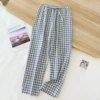 Blue colored trousers
