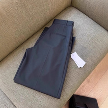 出扣单！客供意大利~立体剪裁小阔腿西装裤女直筒高腰显瘦休闲裤