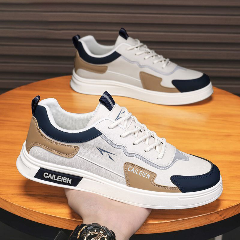 Summer Men's Shoes New Style Breathable Lightweight Sneakers Men's Trendy Versatile Thick-Soled Non-Slip Sports Casual White Shoes for Men Summer Men's Shoes New Style Breathable Lightweight Sneakers Men's Trendy Versatile Thick-Soled Non-Slip Sports Casual White Shoes for Men