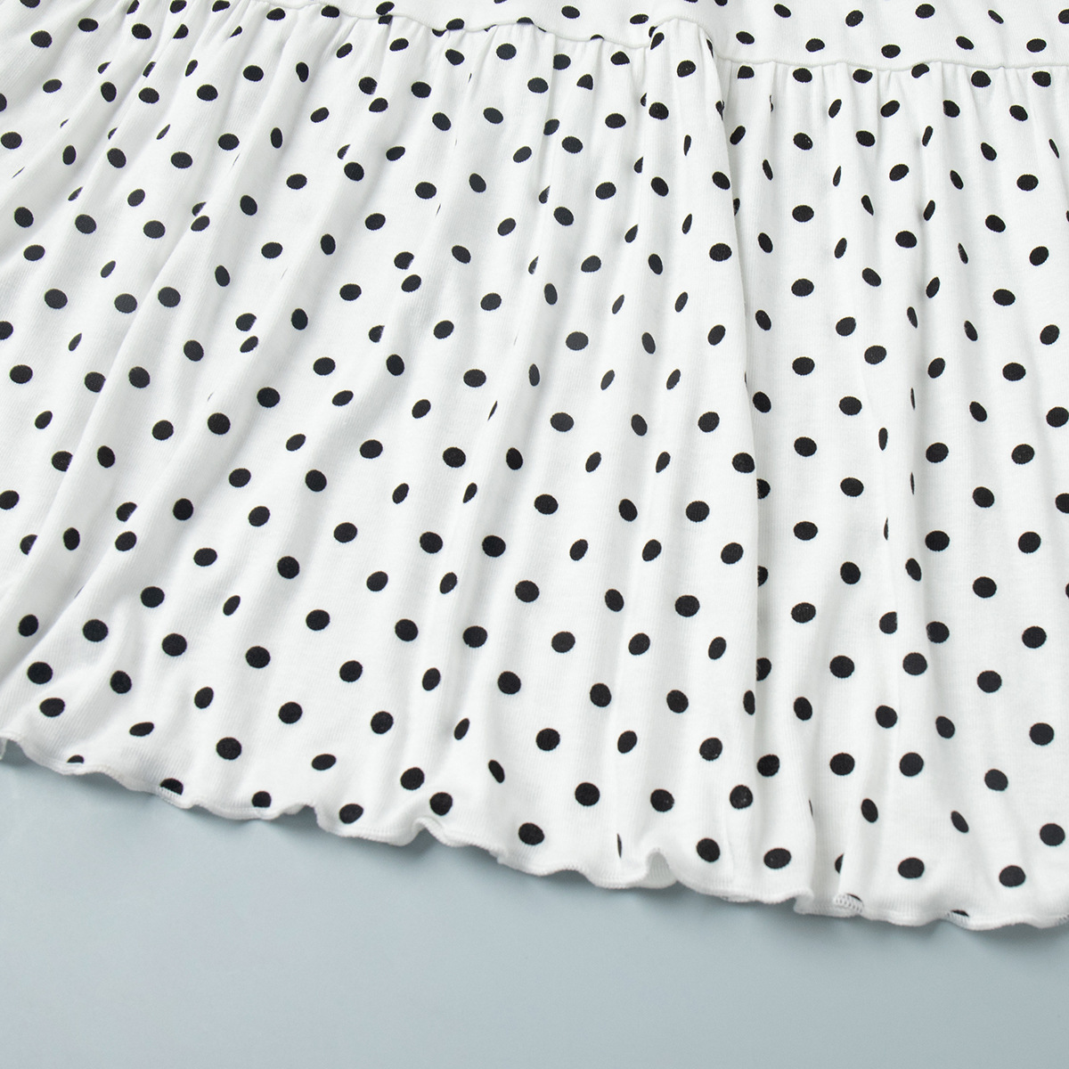 Women's Polka Dot Skirt Set Off-Shoulder Top & Pleated Midi Skirt Summer New Arrival_ecoleips.com