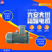 六安大川电机YFBX4复合防爆二级能效三相异步电动机变频粉尘防爆