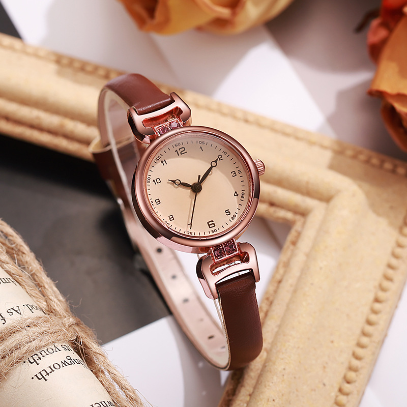 Retro Exam Watch for Women, Student Ins, High-Looking, Accessible Luxury, British Style, Small Dial, Women's Quartz Watch